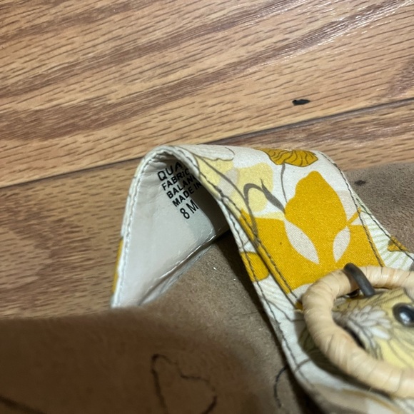 y2k Mudd Floral Wedge Sandals 8 - Picture 5 of 5